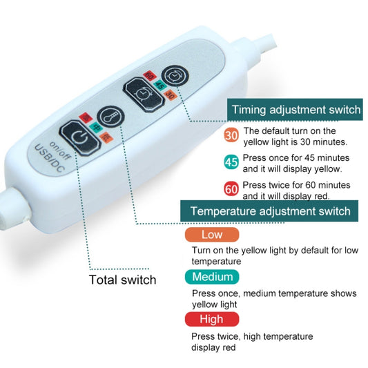 USB Charging Heating Silk Moxa Sleep Eye Mask