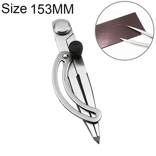Carbon Steel Head Spacing Gauge Compasses Industrial Leather Side Liner Tool, Length: 153mm, Length: 153mm