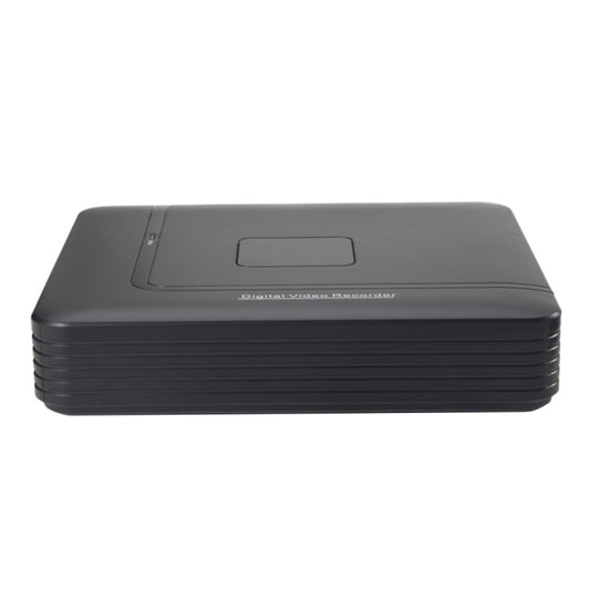 Black digital video recorder unit, side view with top access panel