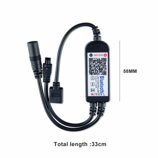 Bluetooth LED RGB Controller with 24 Keys Infrared Controller for 5630 5050 3528 2835 LED Strip, DC 5-24V