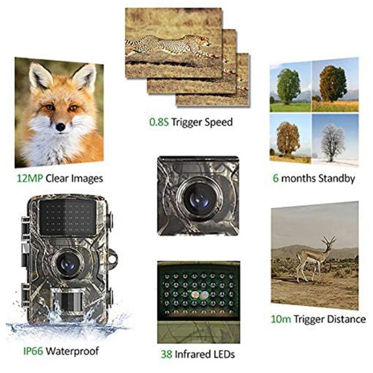 DL001 Hunting Camera 12MP 1080P 26 LEDs 940nm Night Vision, DL001