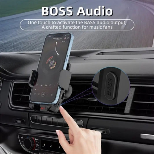 CS14 Car Interior Air Vent Mount Phone Stand MP3 Player FM Bluetooth Transmitter, CS14