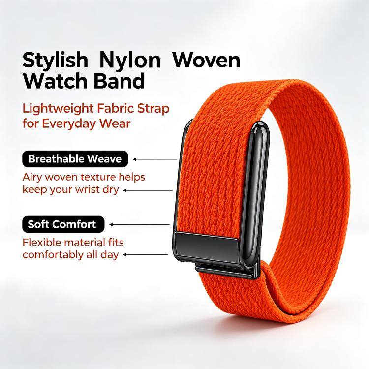 Woven Nylon Watch Band, For WHOOP 5.0 Electrocardiogram, For WHOOP 5.0 Regular