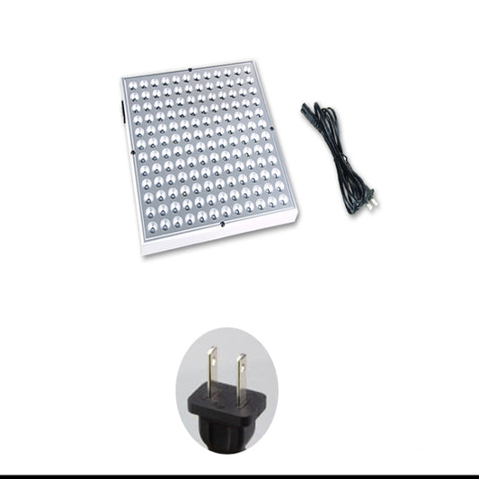 LED grow light panel with power cord and plug attachment for indoor plants