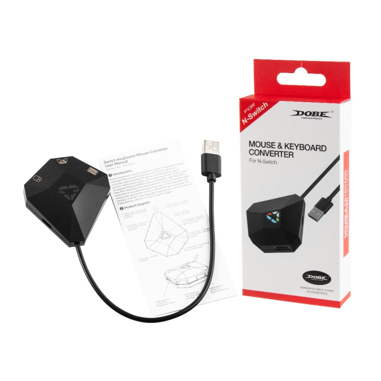 Mouse and keyboard converter kit with USB cable, manual, and retail box