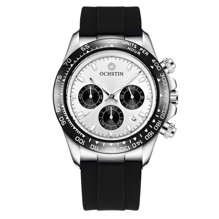OCHSTIN 6103 Multi Function Quartz Watch Silicone Watch Band Sports Luminous Waterproof Watch
