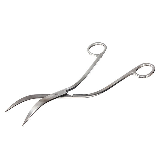 Water Grass Tool Aquarium Stainless Steel Wave Shaped Scissors Lengthened Tweezers, Wave Shaped Scissors