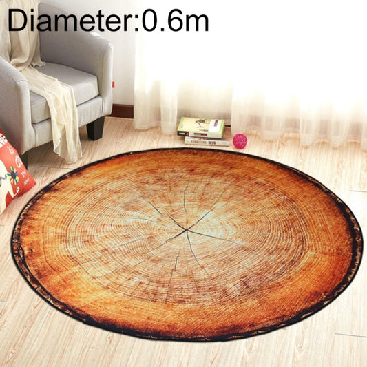 3D Growth Ring Pattern Bathroom Living Room Carpets Home Decor Mat, Diameter about 0.4m, Diameter about 0.6m, Diameter about 0.8m, Diameter about 1m, Diameter about 1.2m