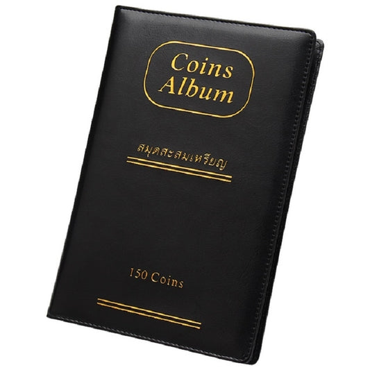 PU Leather Russian Cover 150 Coins Collection Album Holder Book