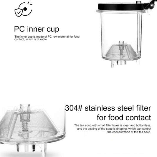 KAMJOVE Elegant Cup Bubble Teapot Office Flower Teapot Heat-resistant Glass Tea Set, K-200 400ML, K-201 500ML, K-202 750ML, K-203 600ML, K-204 600ML, K-205 900ML