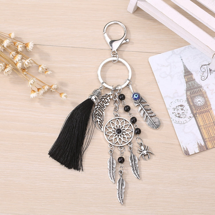 2 PCS Simple Fashion Wool Tassel Dream Catching Keychain