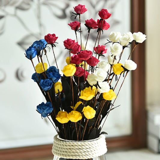 Artificial Rose Bud Wedding Decoration Flower Arrangement Party Home Decoration