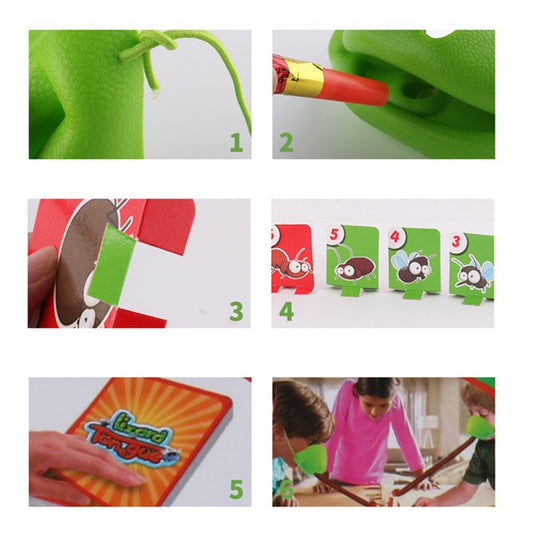 Tricky Props Lizard Tongue Snatch Interactive Sports Board Game Toys, Tricky Props Lizard Tongue