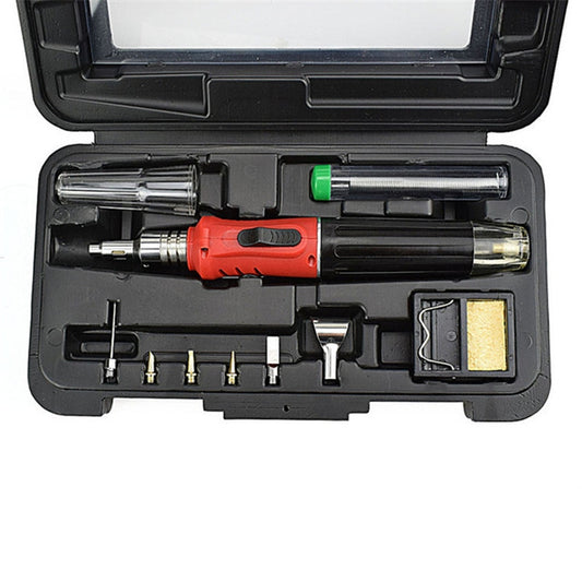 HS-1115K 10-in-1 Multifunctional Gas Soldering Iron Tool Set
