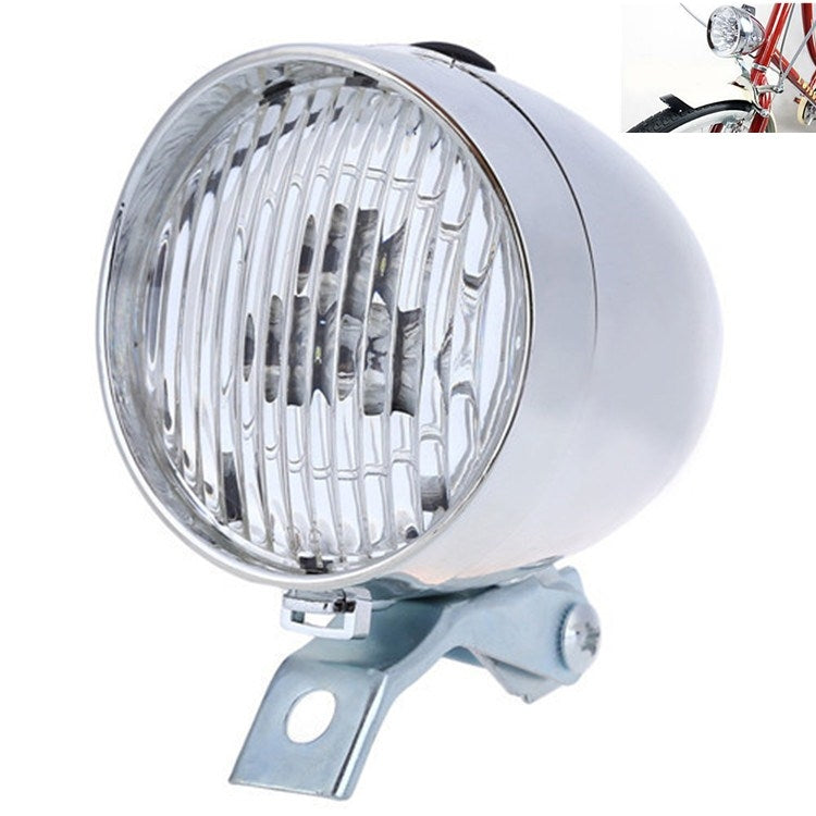 3 LED Retro Bicycle Headlight Night Riding Safety Warning Light
