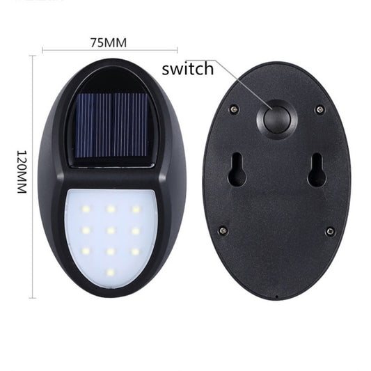 10 LEDs SMD 2835 Solar Powered IP65 Waterproof Motion Sensor Outdoor Courtyard LED Wall Light