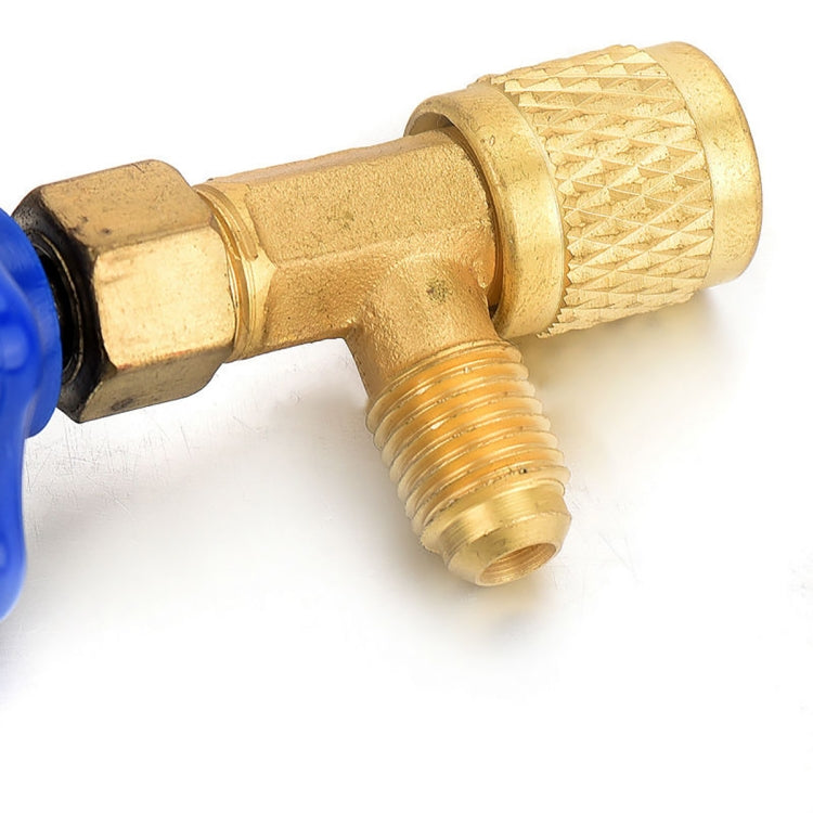Brass valve bottle opener with textured grip and threaded outlet connector