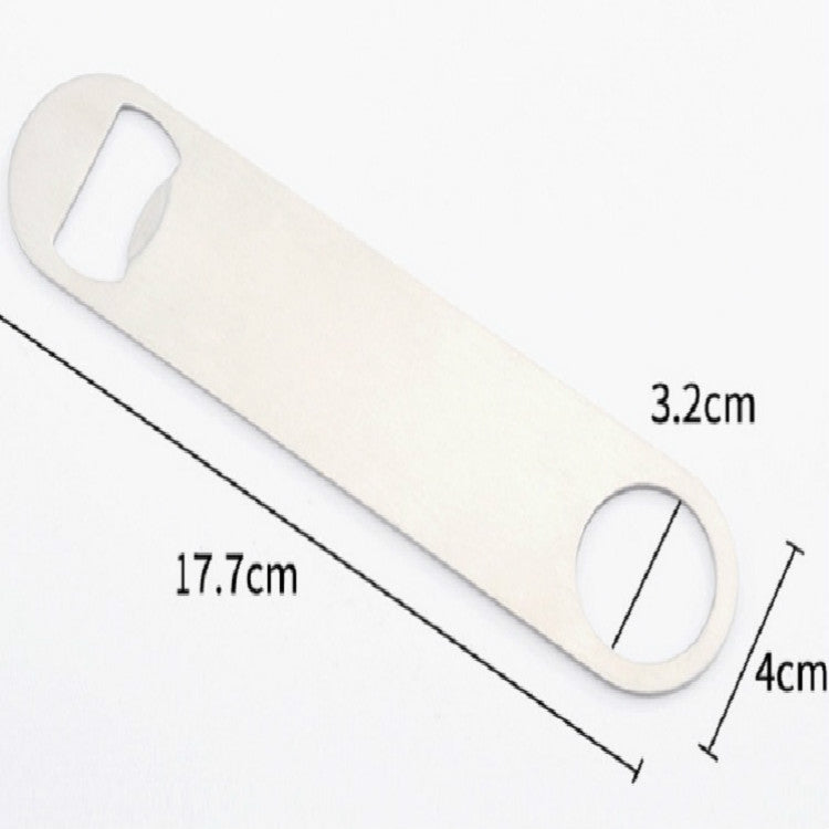 Stainless steel soda lid opener dimensions: 17.7cm x 3.2cm x 4cm