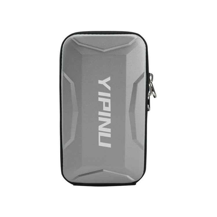 Gray arm phone bag with zipper and YIPINU logo
