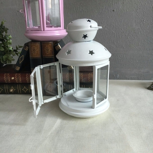 Hollow Star Iron Candle Holder Metal Crafts Portable Candle Holder Decoration