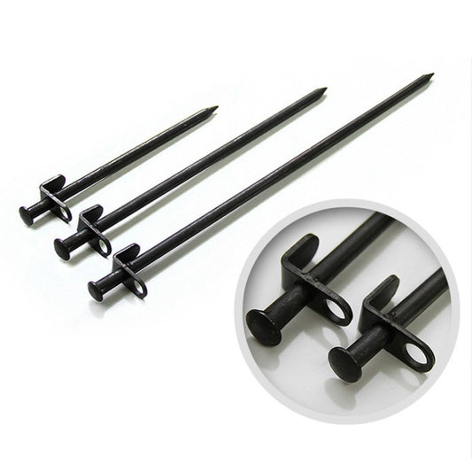 5 PCS Reinforced Long Outdoor Camping Tent Nail Steel Nails, 20cm, 30cm, 40cm