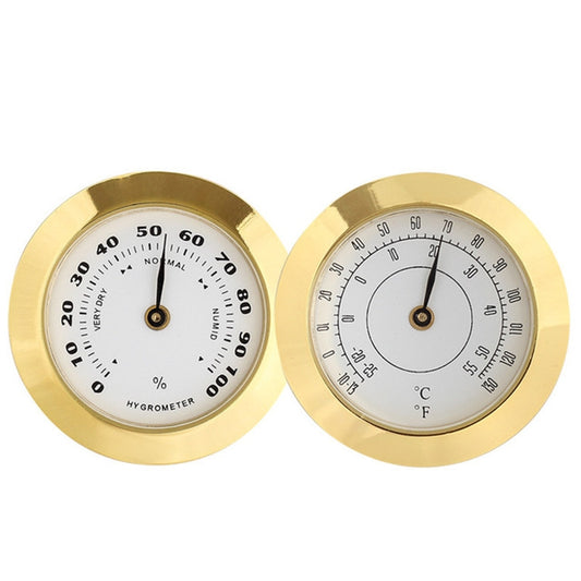 38mm Hygrometer High Precision Home / Guitar Violin Case / Cigar Thermometer, Thermometer, Hygrometer