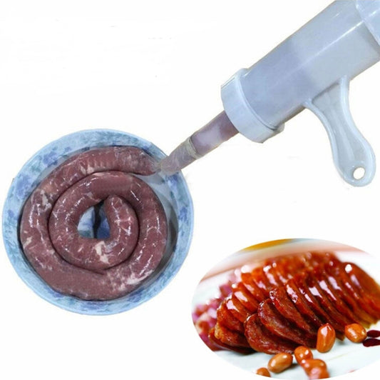 2 PCS Sausage Machine Meat Stuffer Filler Hand Operated Salami Maker, 12x17x19cm