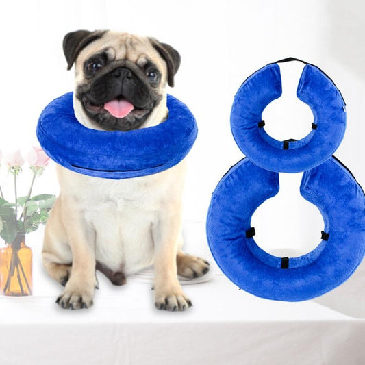 Dog Collar PVC Inflatable Pet Anti-snatch Collar, XS, S, M, L, XL