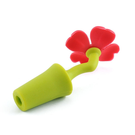 3 PCS Creative Wine Drink Preservation Stopper Flower Silicone Wine Stopper, 3 PCS Rose Stopper, 3 PCS Red Sun Flower Beer Stopper, 3 PCS Leaf Beer Stopper