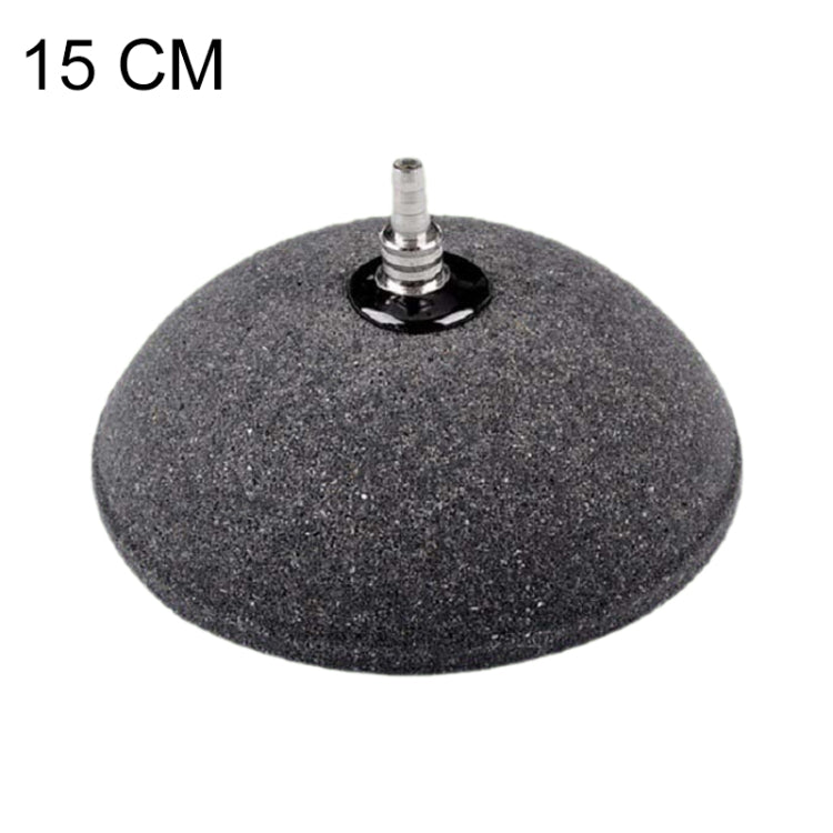 Aquarium oxygen bubble stone diffuser, dark gray, 15 cm diameter