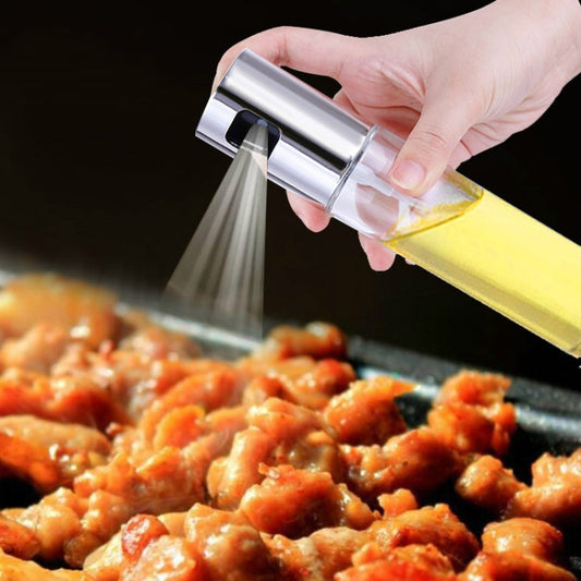 Kitchen Glass Olive Oil Spray Bottle Vinegar Oil Sprayer Seasoning Bottle