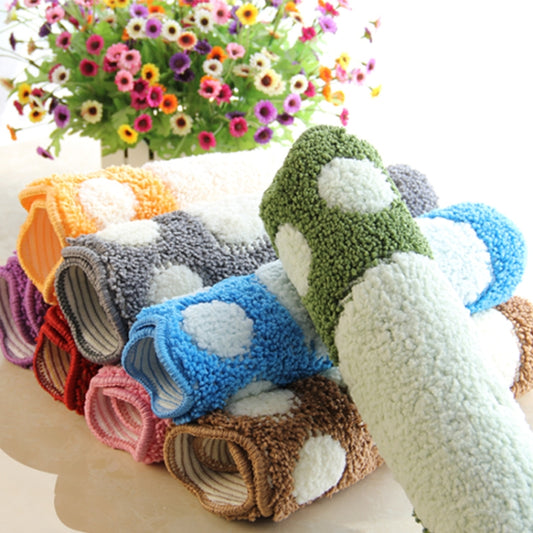 Foot-shaped Non Slip Shaggy Soft Water Absorption Bedroom Bathroom Carpet Mat, Size: 40x60cm