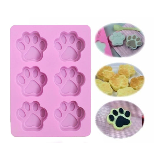 3 PCS Paw Soap Ice Cream Chocolate Cake Silicone Mold, Soap Shape