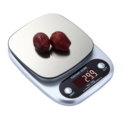 BOH-C305 Kitchen Stainless Steel LCD Electronic Scale, Specification: 3kg/0.1g, 3kg/0.1g