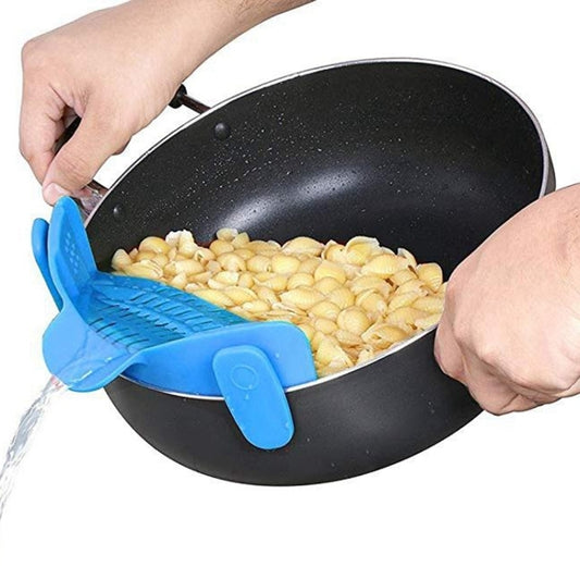 Silicone Pot Filter Kitchen Clip Pot Filter Drain Excess Liquid Drain Pasta Vegetable Cookware