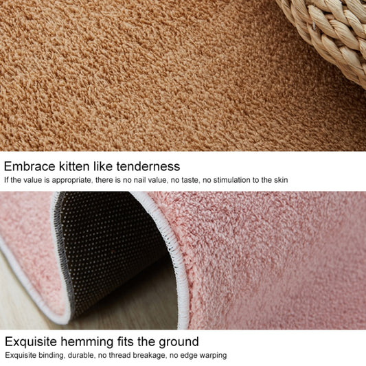 KSolid Round Carpet Soft Fleece Mat Anti-Slip Area Rug Kids Bedroom Door Mats, Diameter: 80cm, Diameter: 100cm, Diameter: 120cm, Diameter: 140cm, Diameter: 160cm