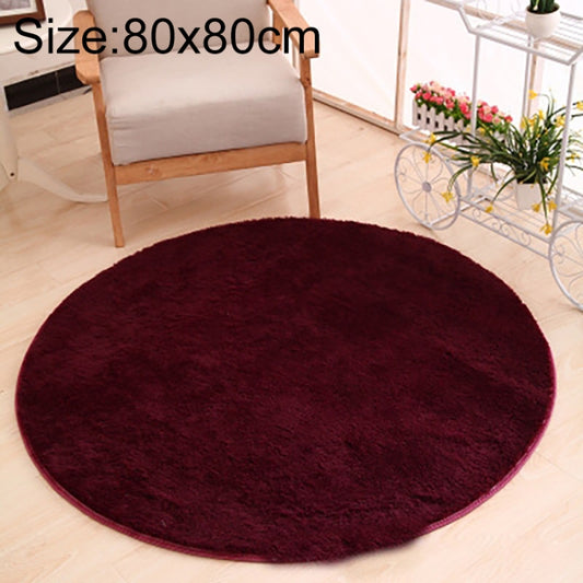 KSolid Round Carpet Soft Fleece Mat Anti-Slip Area Rug Kids Bedroom Door Mats, Diameter: 80cm, Diameter: 100cm, Diameter: 120cm, Diameter: 140cm, Diameter: 160cm