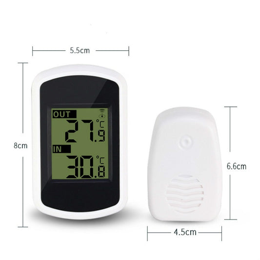 Mini High Precision Wireless Indoor and Outdoor Digital Thermometer, Wireless Thermometer