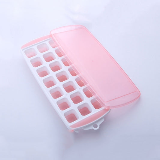 Summer 21 Grid Cool Home-made Ice Cube Ice Box Mould with Lid, 21 Grid(Pink), 21 Grid(Blue), 21 Grid(Green)