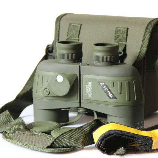 Bostron Telescope High-definition Navigation Floating 10X50 with Compass Waterproof Ranging Low Light Level Night Vision Binoculars, 10X50