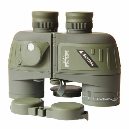 Bostron Telescope High-definition Navigation Floating 10X50 with Compass Waterproof Ranging Low Light Level Night Vision Binoculars, 10X50