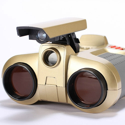 Children Night Vision Device 4X30 Binoculars with Lights Adjustable Focus Telescope, 4X30