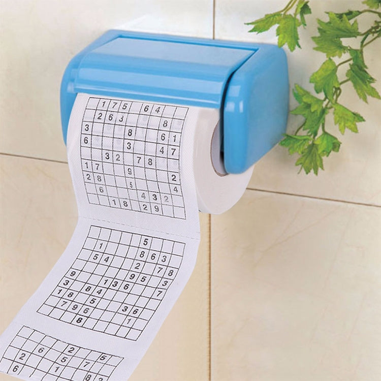 3 Rolls Creative Sudoku Toilet Paper Roll Paper Facial Tissue, 3 Rolls