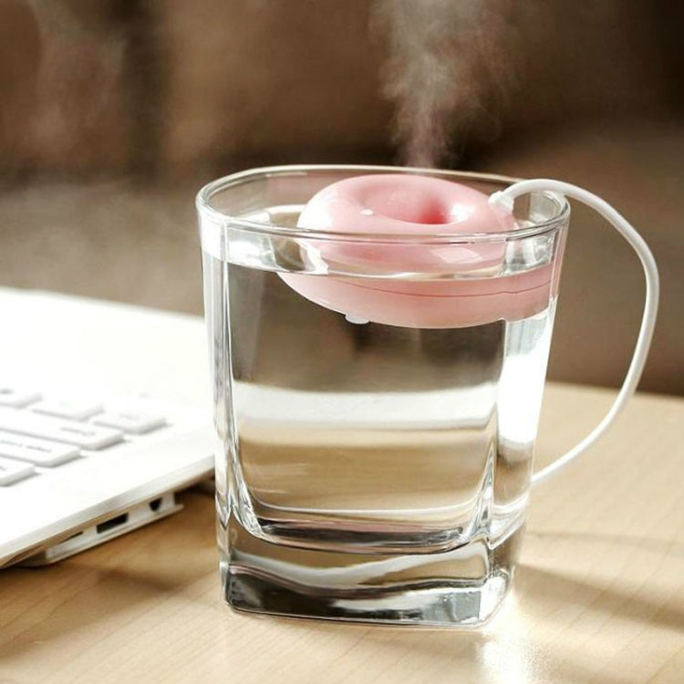 Donut Shape Mini USB Air Humidifier Aroma Diffuser Purifier, Donut Shape White, Donut Shape Blue, Donut Shape Pink
