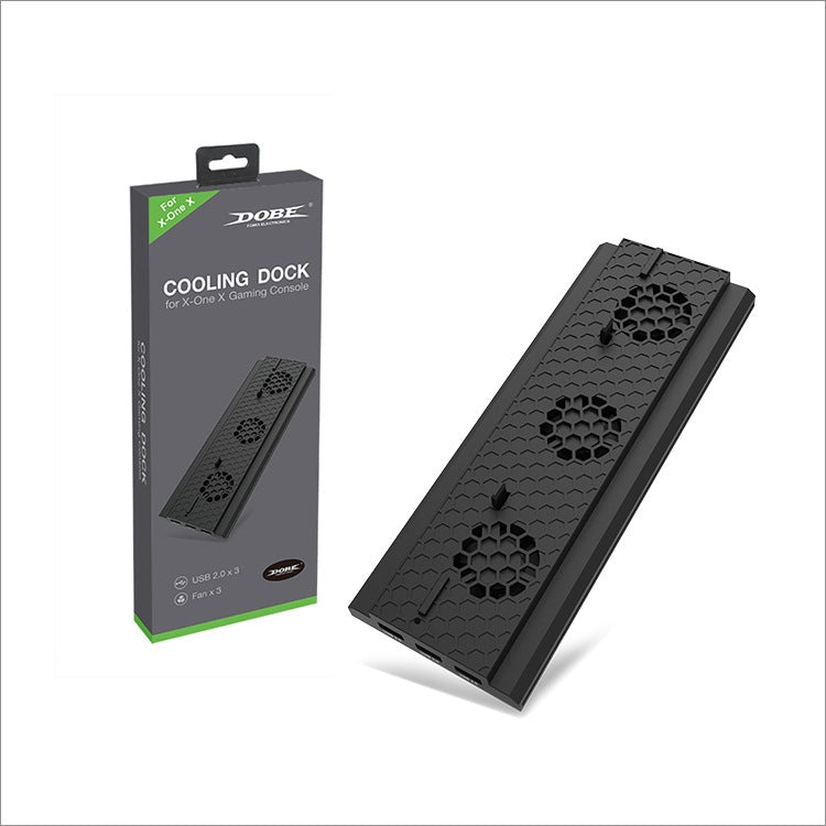 DOBe cooling dock retail box with black honeycomb fan base device