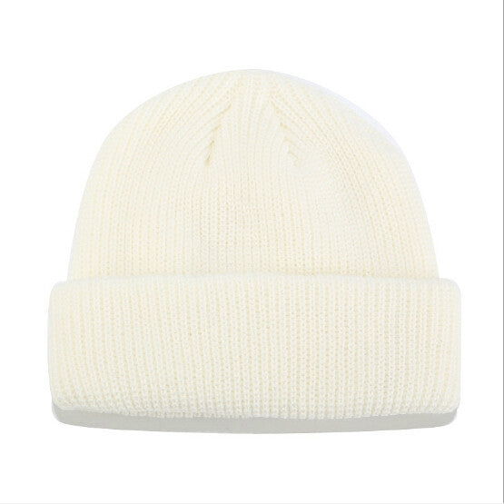 Solid Colors Short Winter Knit Skullcap for Men / Women, M(56-58cm)