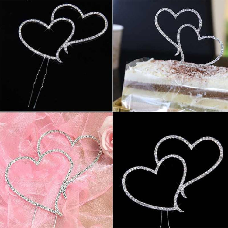 Heart Crystal Cake Insert Cake Decoration Wedding Gift, Cake Insert Decoration