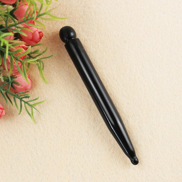 Black beauty massage pen, pointed tapered tip with rounded end