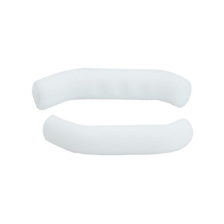 White silicone brake protective case covers for bicycles and scooters, 2-pack