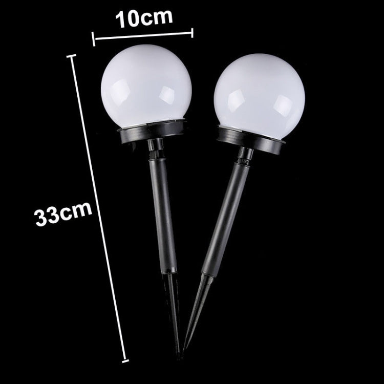 2 PCS Waterproof Outdoor Bulb Solar Ground Light Lawn Landscape Decoration